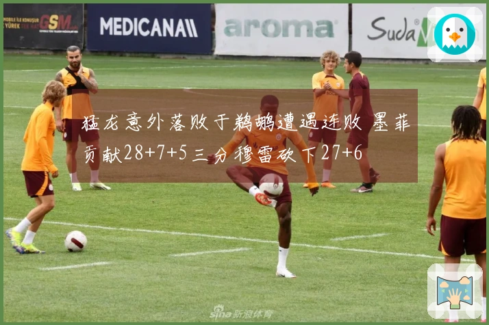 猛龙意外落败于鹈鹕遭遇连败 墨菲贡献28+7+5三分穆雷砍下27+6